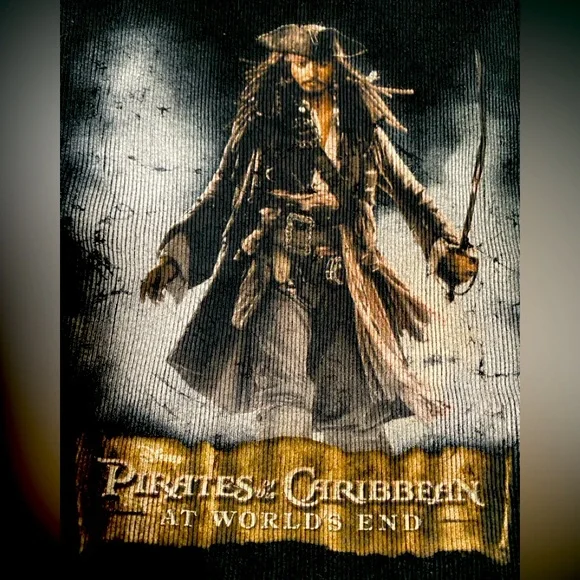 Disney Pirates of the Caribbean at World’s End 2007 Movie Promo Black Tank Top - Picture 3 of 5